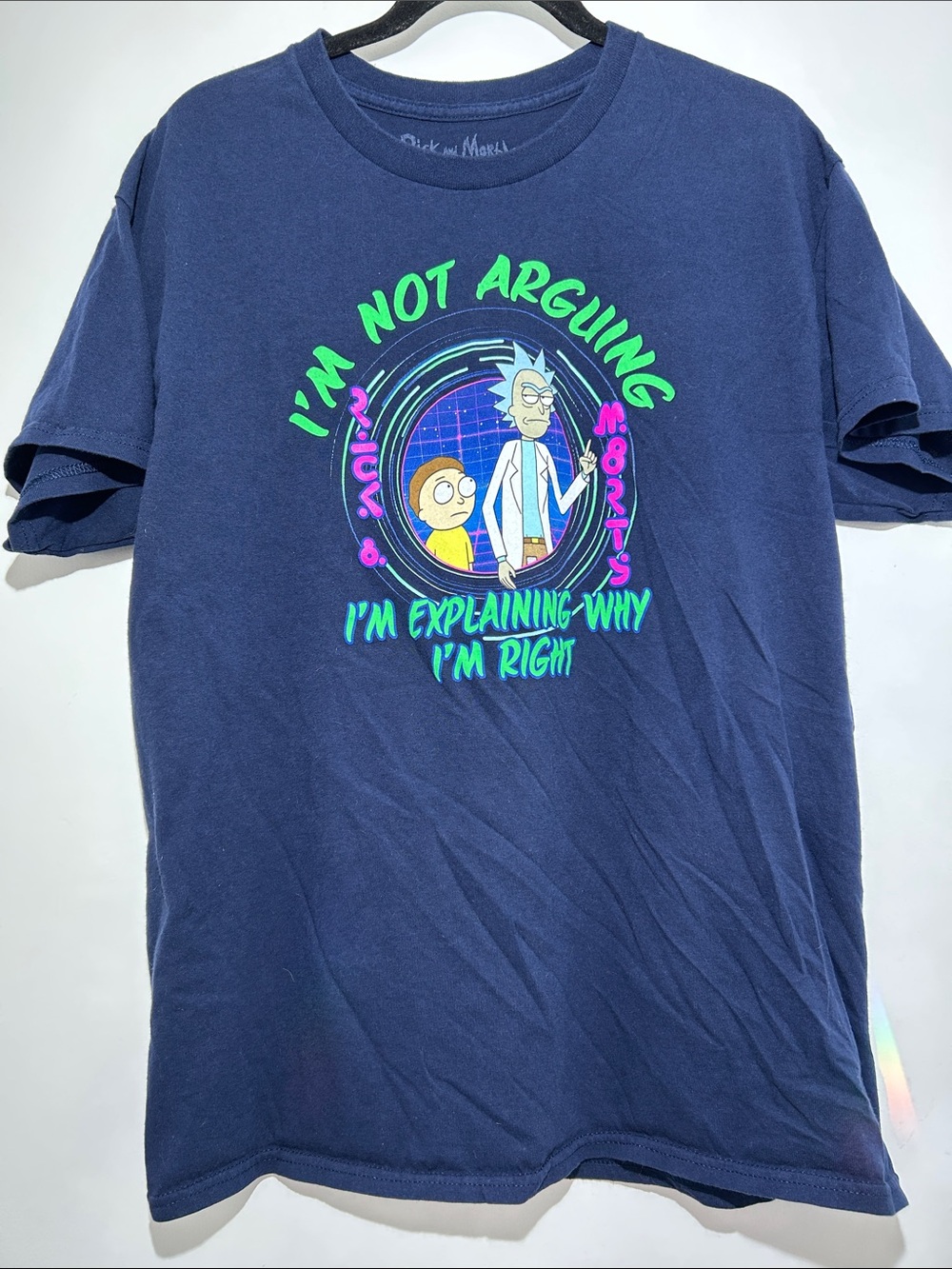 Rick and Morty Navy Short-Sleeve Graphic Tee
